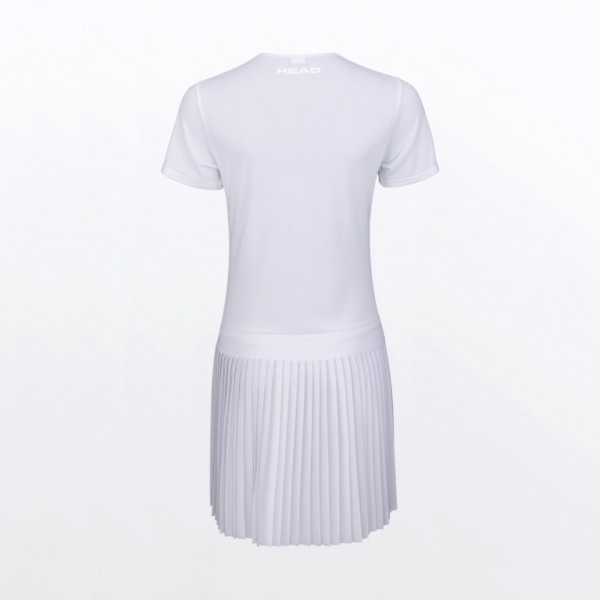 Платье Head Performance Dress (White/Blue) для большого тенниса